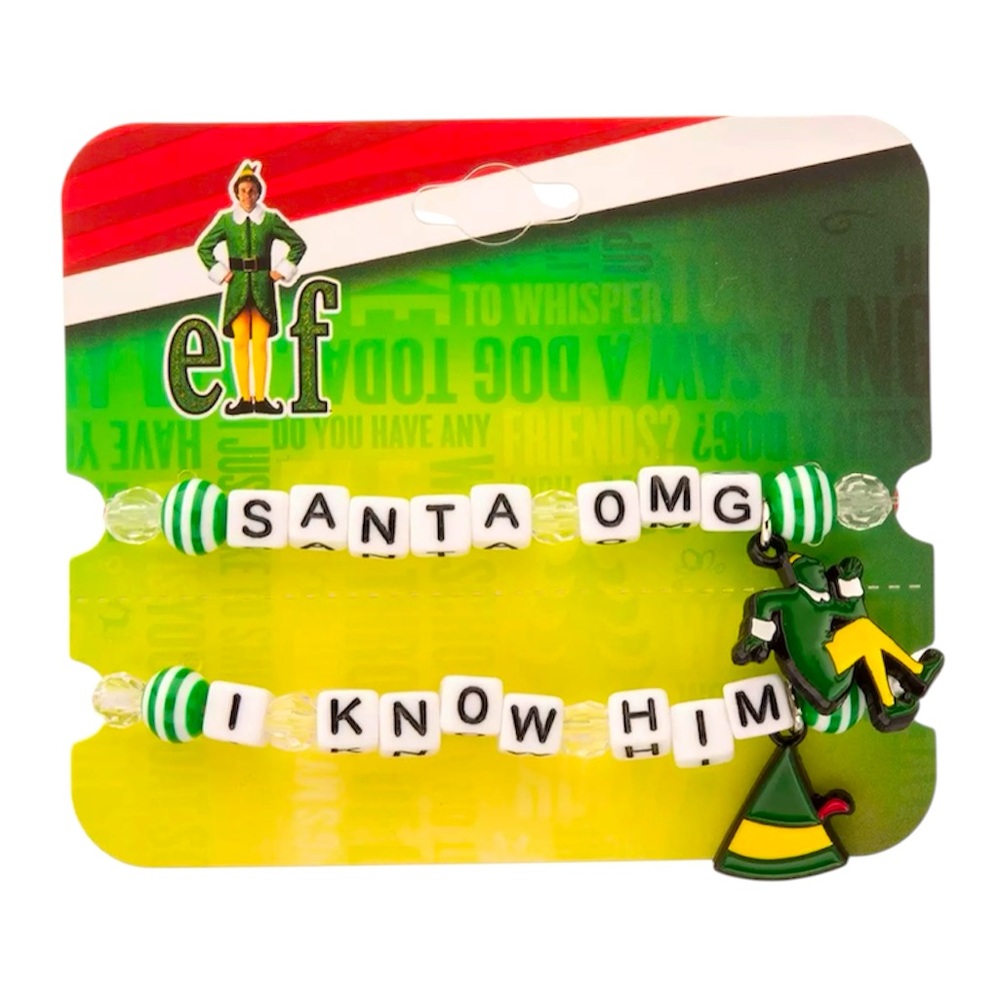 2-Pack Elf Movie Quotes Bracelet Set - NWT